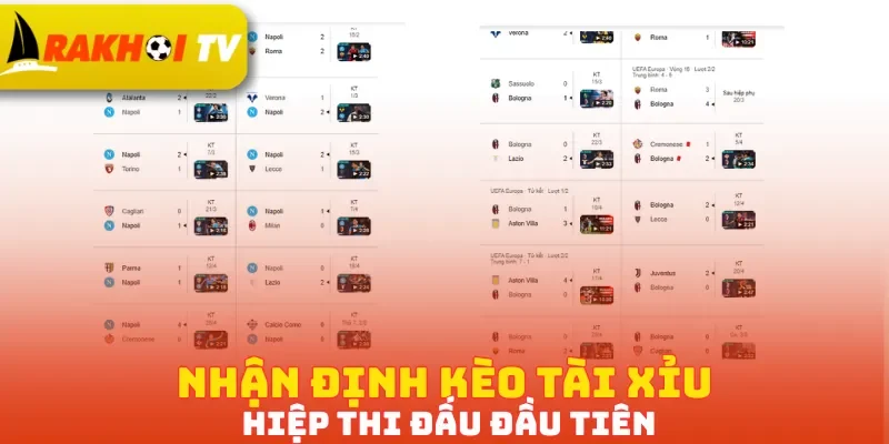 Nhận định kèo tài xỉu hiệp đầu tiên