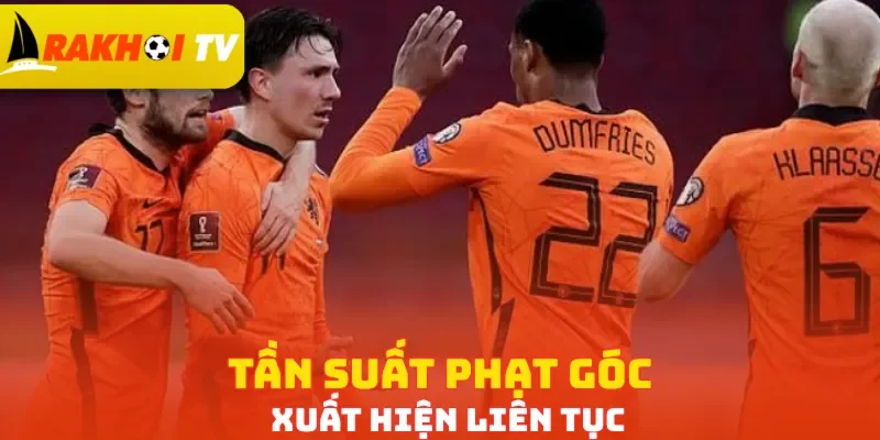 Tần suất phạt góc xuất hiện liên tục