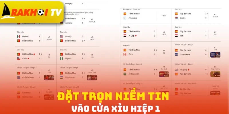 Đặt trọn niềm tin vào cửa Xỉu hiệp 1
